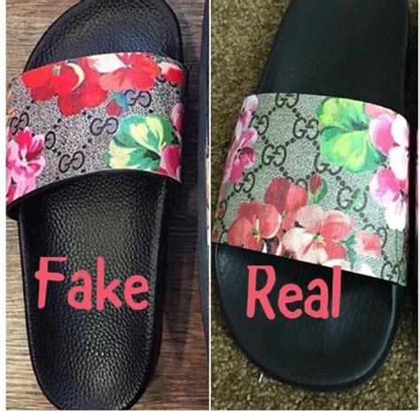 fake gucci slides women|How to Spot Fake Gucci Shoes: 11 Ways to Tell Real Slides.